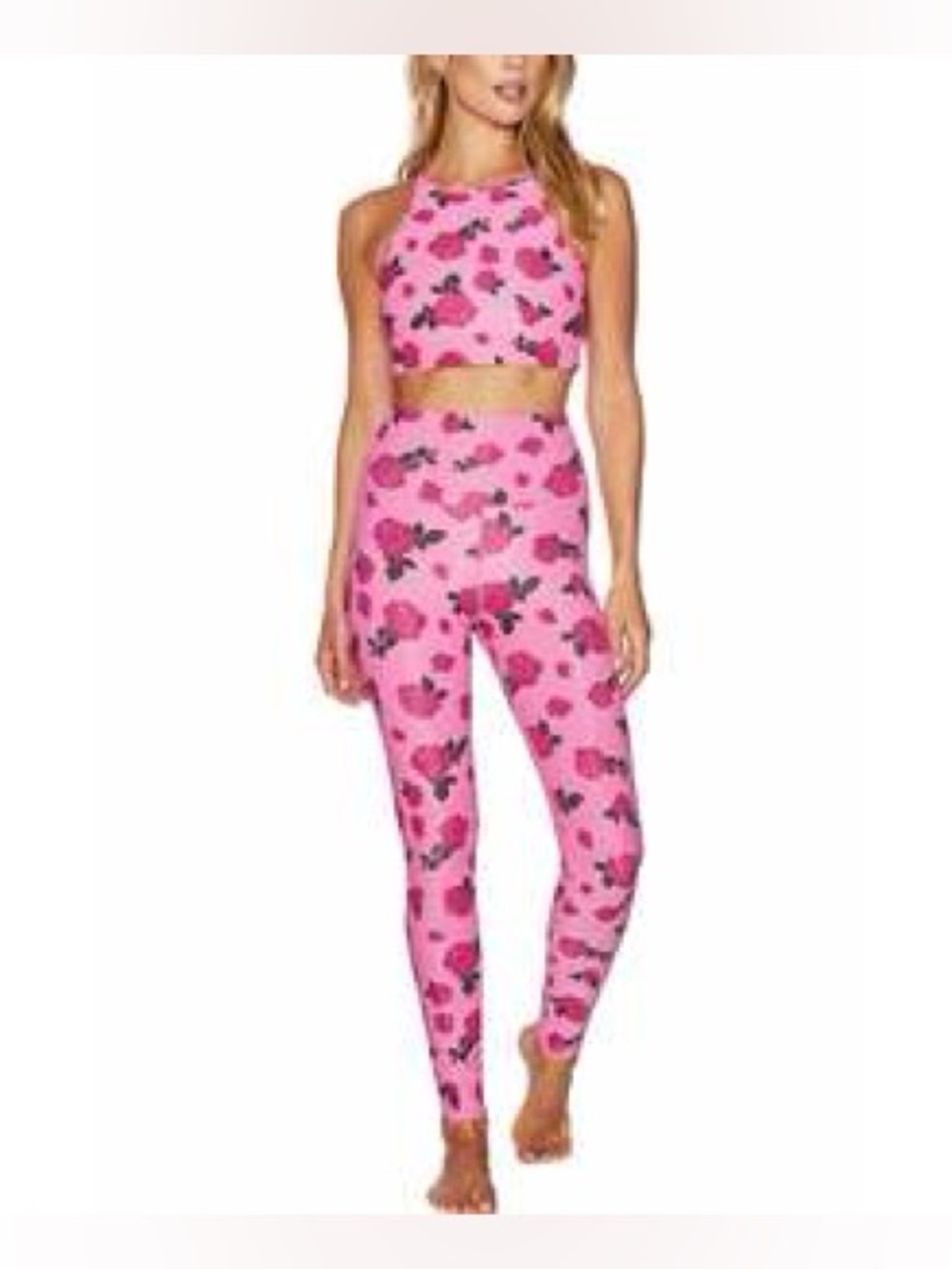 Beach Riot Sport Anna Top Ayla Legging Pink Rose Set 6152